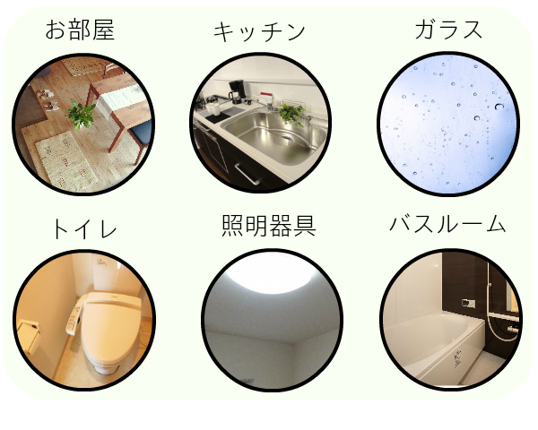 清掃個所(ハウスクリーニング)